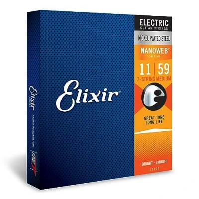 Image de Elixir Nanoweb 12106 Jeu de cordes medium guitare électrique 7 11/59