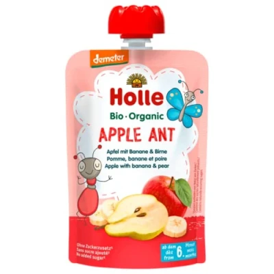 Afbeelding van Holle Drinkfles Apple Ant Appel Banaan Peer Bio + 6 m 100 g