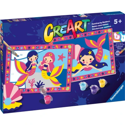Afbeelding van Ravensburger CreArt Mermaid Magic Schilderen op nummer voor kinderen