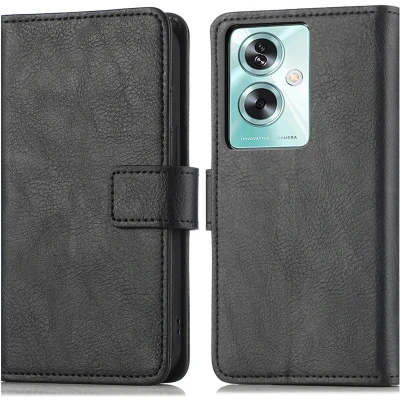 Afbeelding van iMoshion Hoesje Geschikt voor OnePlus Nord N30 SE Met Pasjeshouder Luxe Bookcase Zwart