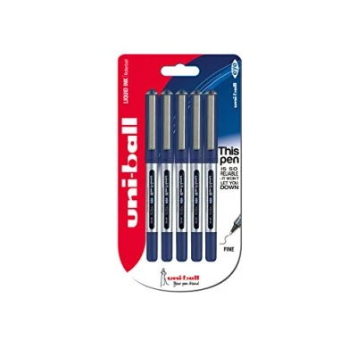 Afbeelding van Uniball Eye Micro UB 150 balpen, 0,5 mm, blauw, 5 stuks