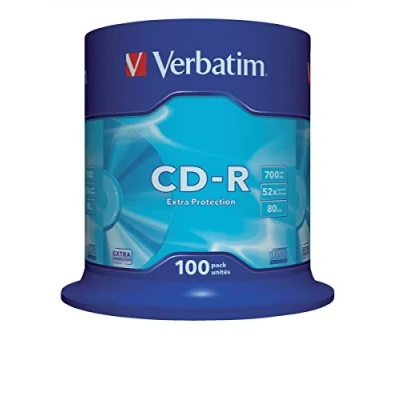 Afbeelding van Verbatim 43411 CD R 80 disc 700 MB 100 stuk(s) Spindel