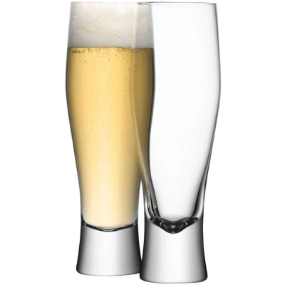 Afbeelding van L.S.A. Bar Bierglas 400 ml Set van 4 Stuks Transparent / Glass