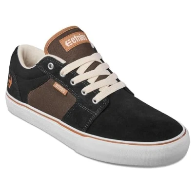 Afbeelding van Etnies Barge Sneakers laag, Heren, Maat: 41, Black/brown Leer en textiel