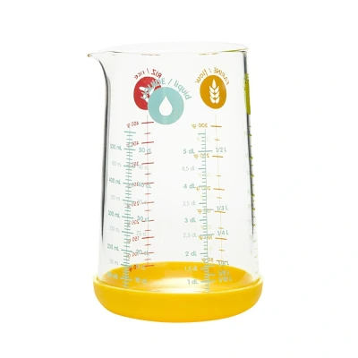 Afbeelding van Pebbly Maatbeker Glas/siliconen 500 Ml