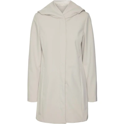 Afbeelding van Vero Moda Jas Vmsoftshelldona Wrp Jacket Boos 10301351 Oatmeal Dames Maat S