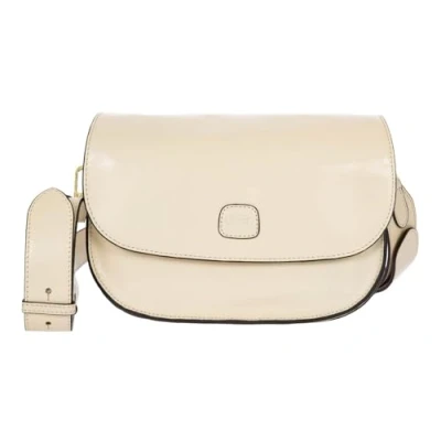 Afbeelding van BRIC&#039;S Leren Schoudertas Volterra Messenger Bag Ivory Crème