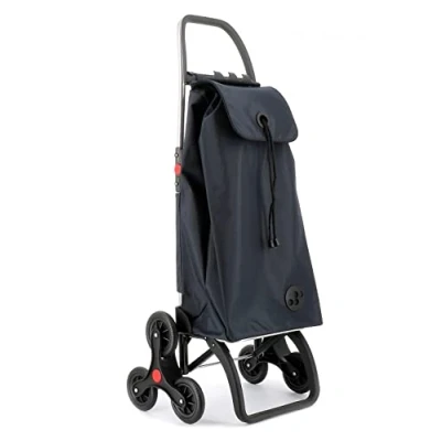 Afbeelding van Rolser Boodschappentroley I Max MF 6L Foldable Trappenstijger 6 Wheels Aluminium Shopping Trolley Opvouwbare Boodschappen Wagen met Traploper Grijs