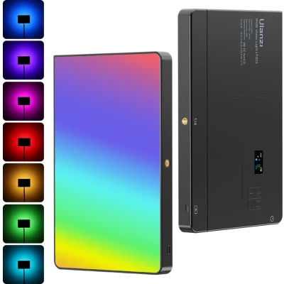 Afbeelding van Ulanzi LT003 10 inch LED videolamp RGB 15W Lichtpaneel studio 2500K 9000K Grote studiolamp kleur met 8.000 mAh oplaadbare batterij