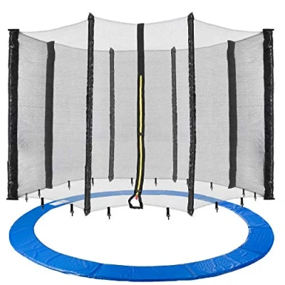 Afbeelding van AREBOS Trampoline Veiligheidsnet + Randafdekking Randbescherming 430cm 8 Stokken