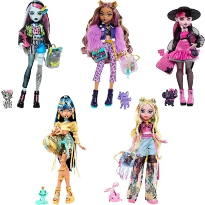 Afbeelding van Monster High Pop 4 Modellen Veelkleurig