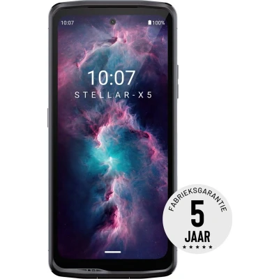 Afbeelding van Crosscall Stellar X5 128GB Zwart met Youfone abonnement 200 minuten + 40000 MB 4G+