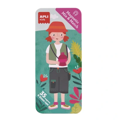 Afbeelding van Apli kids magneten mix and match tropisch 35st