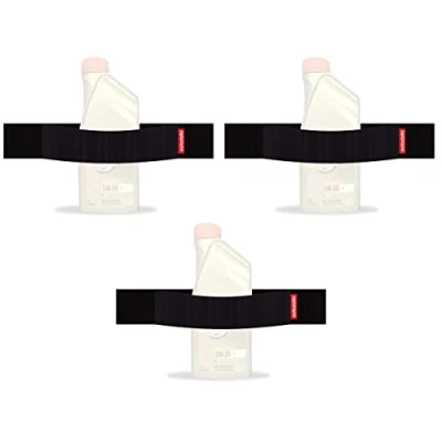Afbeelding van TrunkExpert Klittenband voor auto, 3 stuks, 30 x 5 0,3 cm, kofferbak organizer, flexibel, duurzaam, zwart, waterdicht, het bevestigen van vervoerde voorwerpen