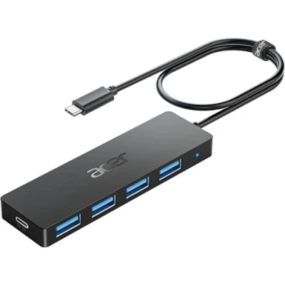Afbeelding van Acer 4 poorts USB C hub, multi 3.1 laptop splitter met voedingspoort, verlengkabel voor poort, iMac Pro, MacBook