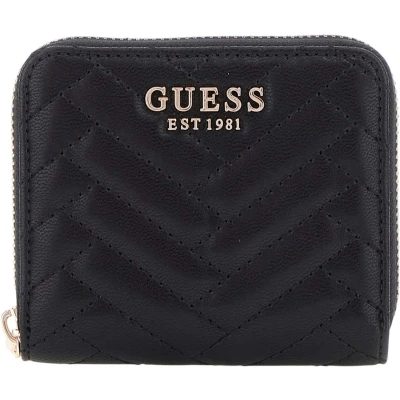 Afbeelding van Guess Anning Small ZIP Around Portemonnee, Dames, Maat: One Size, Black