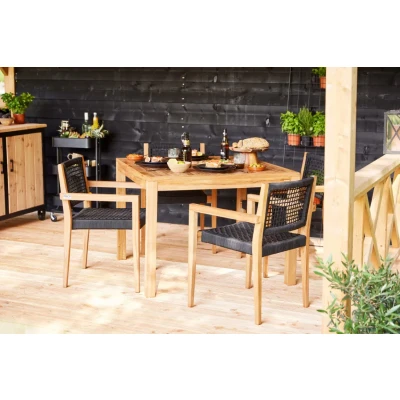 Afbeelding van Teak Tuintafel Vierkant