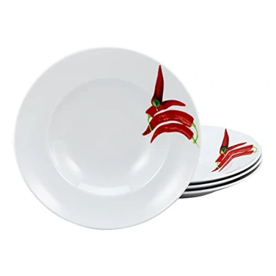 Afbeelding van Villeroy &amp; Boch Manufacture Rock schaal vlak, 6 stuks, 1100 ml, 23 cm, premium porselein, vaatwasser , magnetronbestendig, zwart