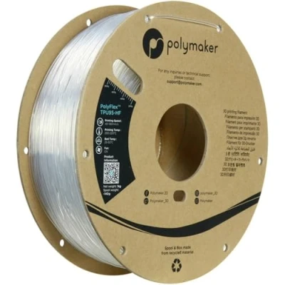 Afbeelding van Polymaker PolyFlex TPU 95A High Speed Filament 1.75 mm Clear 1 Kg