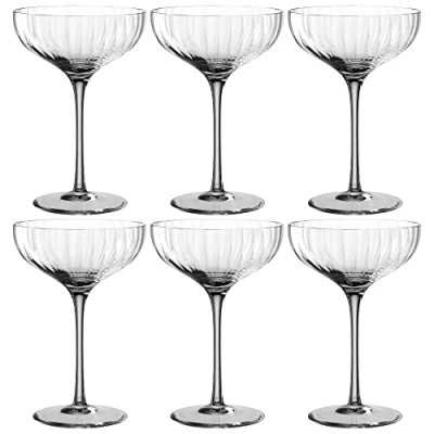 Afbeelding van Leonardo Poesia Champagne coupe 260ml grijs set/6