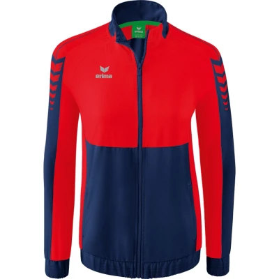 Afbeelding van Erima Six Wings presentatiejack dames new navy/rood