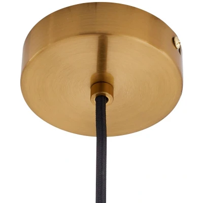 Afbeelding van Lindby hanglamp Lelia, amber, glas, Ø 35 cm