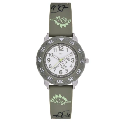 Afbeelding van Cool Time Kinderhorloge met siliconen armband, Groen, riem