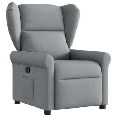 Afbeelding van Fauteuil verstelbaar stof lichtgrijs