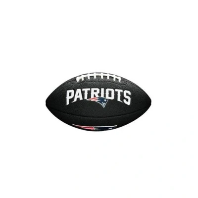 Image de Mini ballon de Football Américain Wilson Soft touch NFL team logo New England Patriots Noir