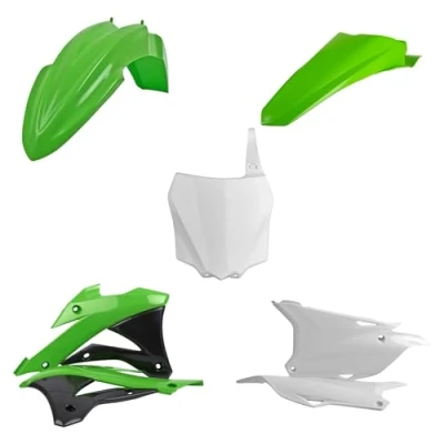 Afbeelding van Polisport Plastickit Kawasaki KX100 KX85 2014 2019 Origineel Zwart