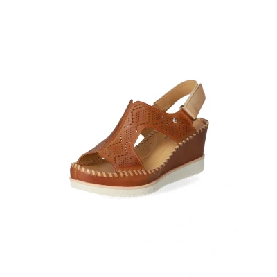 Afbeelding van Pikolinos Aguadulce Sandalen met sleehak, Dames, Maat: 40, Braun Leer