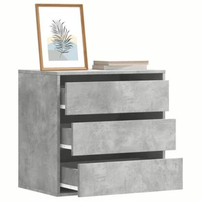 Image de vidaXL Commode d&#039;angle gris béton 60x41x58 cm bois d&#039;ingénierie852846