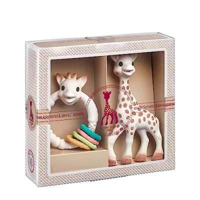 Afbeelding van Sophie De Giraf Sophiesticated Cadeauset Small Set Van 6 Wit