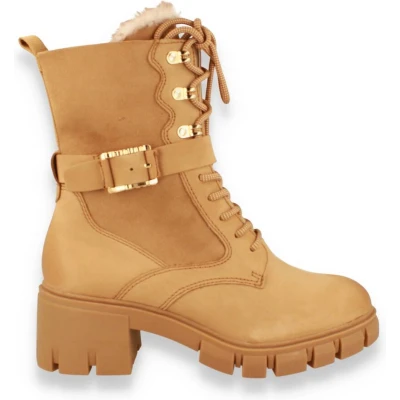 Afbeelding van Tamaris Veterboots, Dames, Maat: 38, Cigar Leer