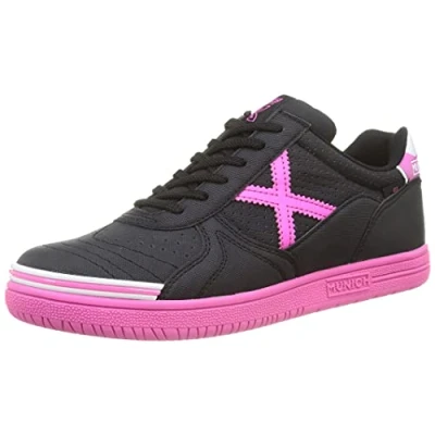 Afbeelding van Munich Continental, Futsal Unisex, Zwart, roze