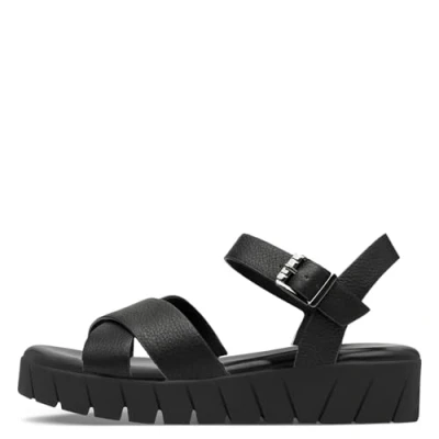 Afbeelding van s.Oliver Dames 5 28600 44 plateausandalen voor dames, zwart., 39 EU