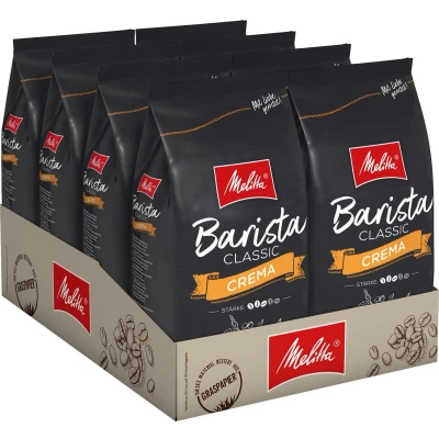 Afbeelding van Melitta Barista Crema 8 zakken x 1 kilo = koffiebonen