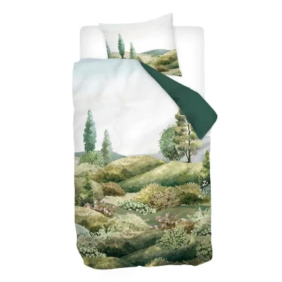 Afbeelding van Snoozing Fedor Dekbedovertrek Eenpersoons 140x200/220 cm Groen