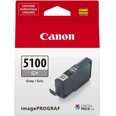 Afbeelding van Canon PFI 5100 GY inktcartridge 1 stuk(s) Origineel Grijs