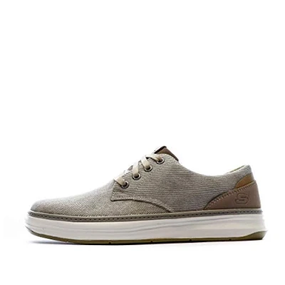 Afbeelding van Skechers Moreno Canvas Oxford herenschoenen, Khaki (stad)