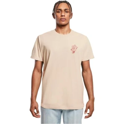Afbeelding van Mister Tee Negroni Please Tshirt print, Heren, Maat: Medium, Sand