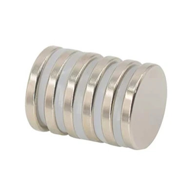 Afbeelding van Magnetpro 6 stuks schijfmagneten kg kracht 25 mm diameter x 3,5 dik