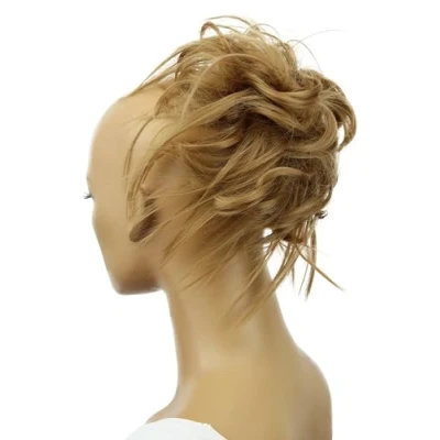 Afbeelding van PrettyShop XXL haarstuk, haarelastiek, volume, golvend, middenblond, G16F