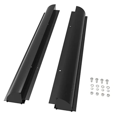 Image de enjoy solar Support de panneau solaire en aluminium 670 mm, guide toit noir avec trous pré percés, idéal pour camping cars, caravanes, bateaux
