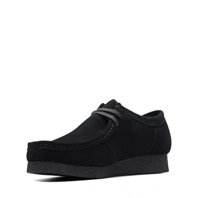 Afbeelding van Clarks Premium Wallabeeevo Heren, Black Sde, 44.5 EU