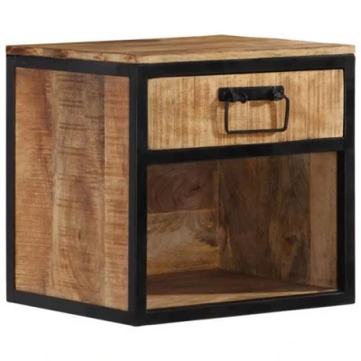 Afbeelding van Nachtkastje 40X35X40 Cm Massief Mangohout