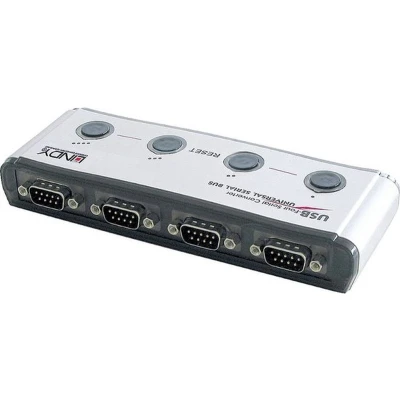 Afbeelding van LINDY USB 1.1, Serieel Converter [1x 1.1 stekker A 4x 9 polig] Adapter