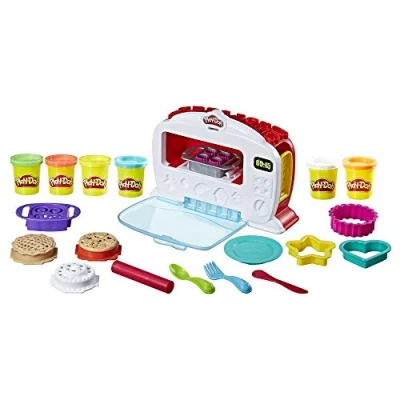 Afbeelding van Play Doh Kitchen Creations Le Four Magique met 6 glazen, boetseerklei voor kinderen, vanaf 3 jaar