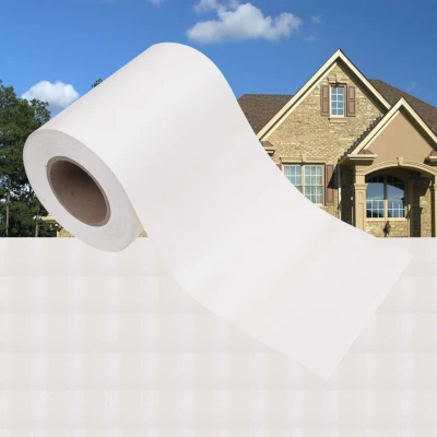 Afbeelding van Tuinschermen 4 st 35x0,19 m PVC wit