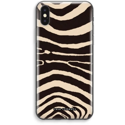 Afbeelding van Case Company® hoesje geschikt voor iPhone XS Max Arizona Zebra Soft Cover Telefoonhoesje Bescherming aan alle Kanten en Schermrand